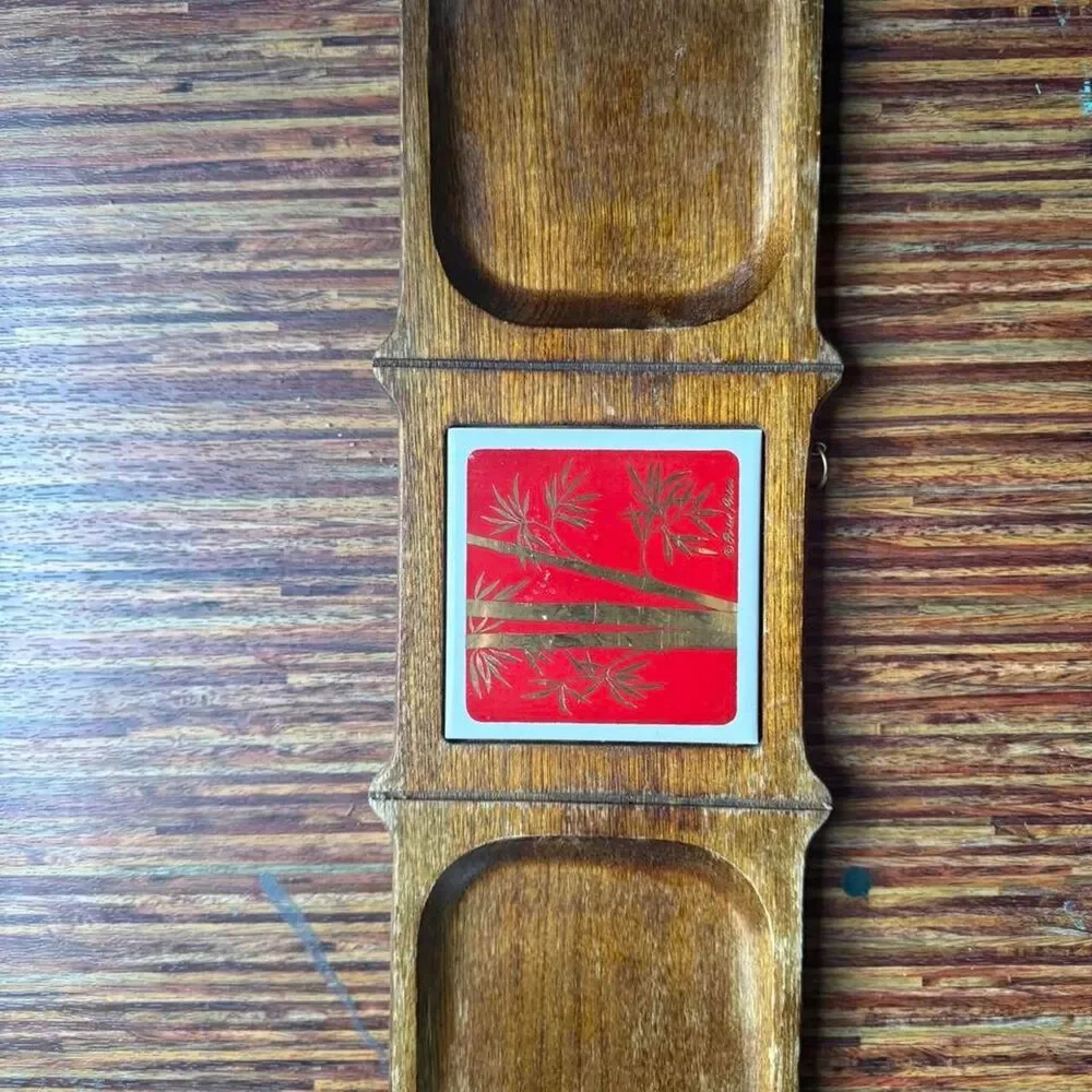 Mcm Red and Brown Dinnerware